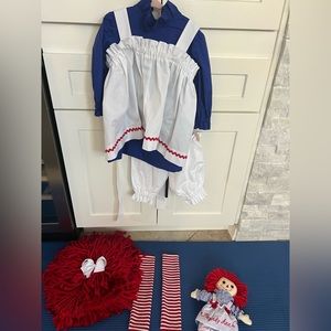 Raggedy Ann Halloween Costume -2T